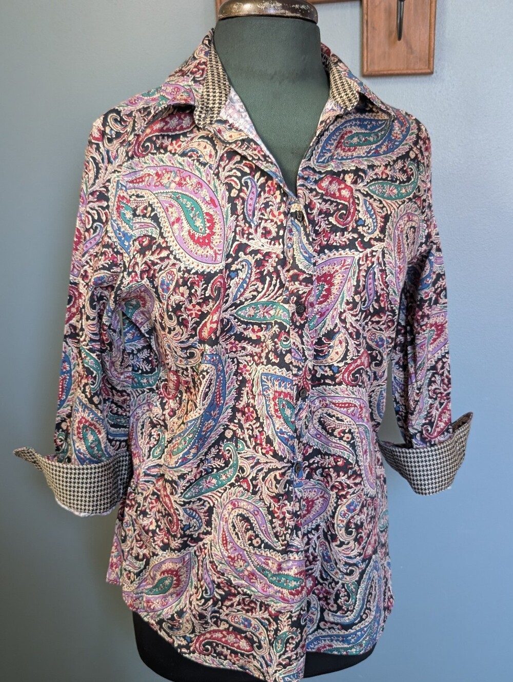 Chaps Paisley & Houndstooth Button-Down Shirt